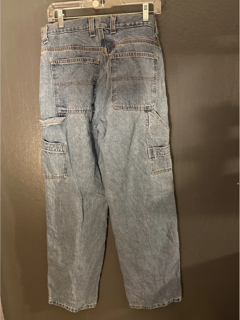 Carpenter Light Blue Denim Carpenter Jeans with Utility Pockets